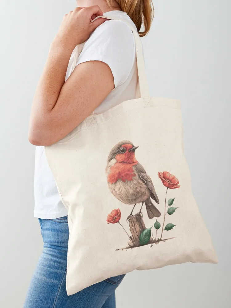 

robin Tote Bag Lady bags custom canvas bag tote bag screen tote university