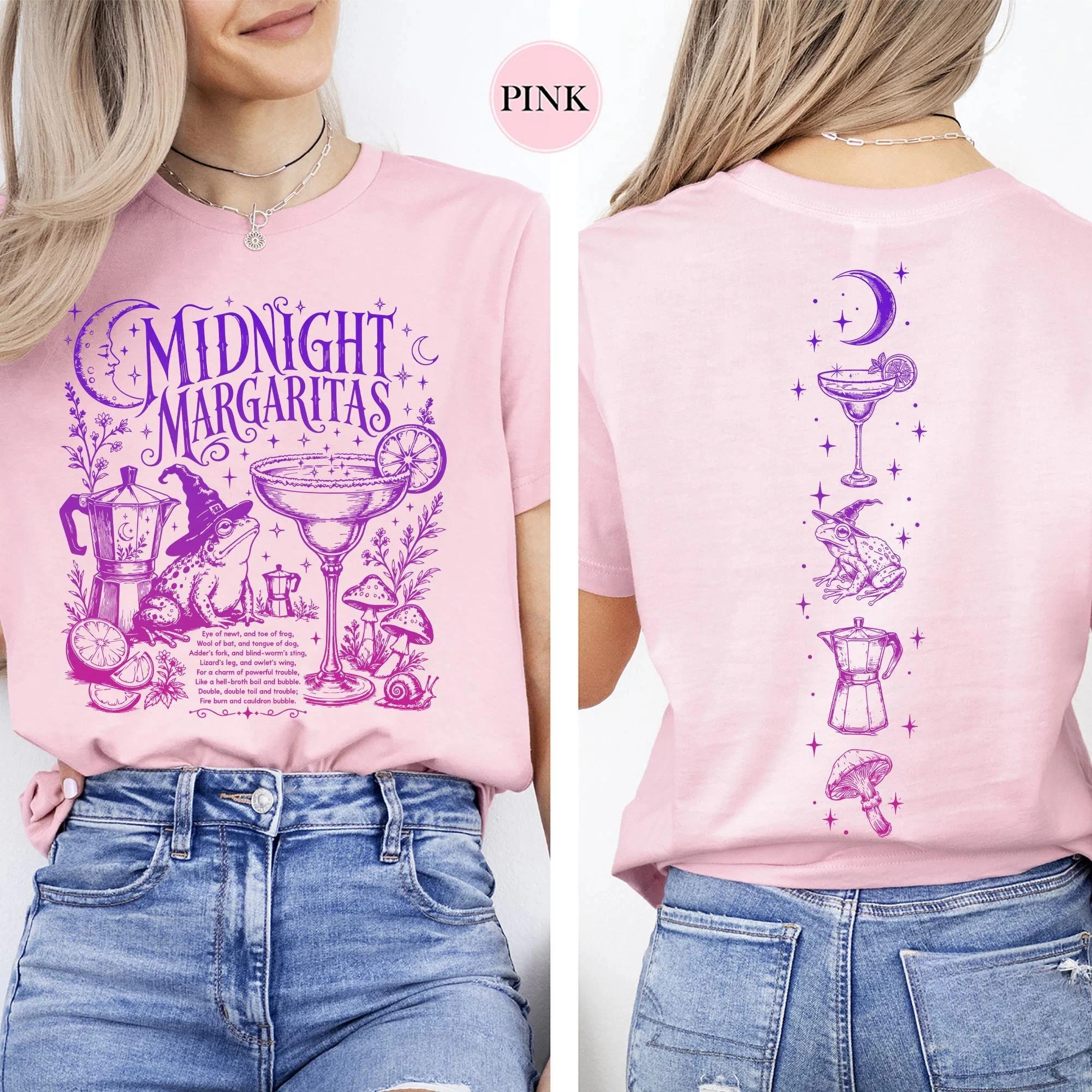 Retro Midnight Movie Magic T-shirt Women Retro Halloween Movie Shirt Short Sleeve Girls Tequila Tshirt Spooky Season Gift