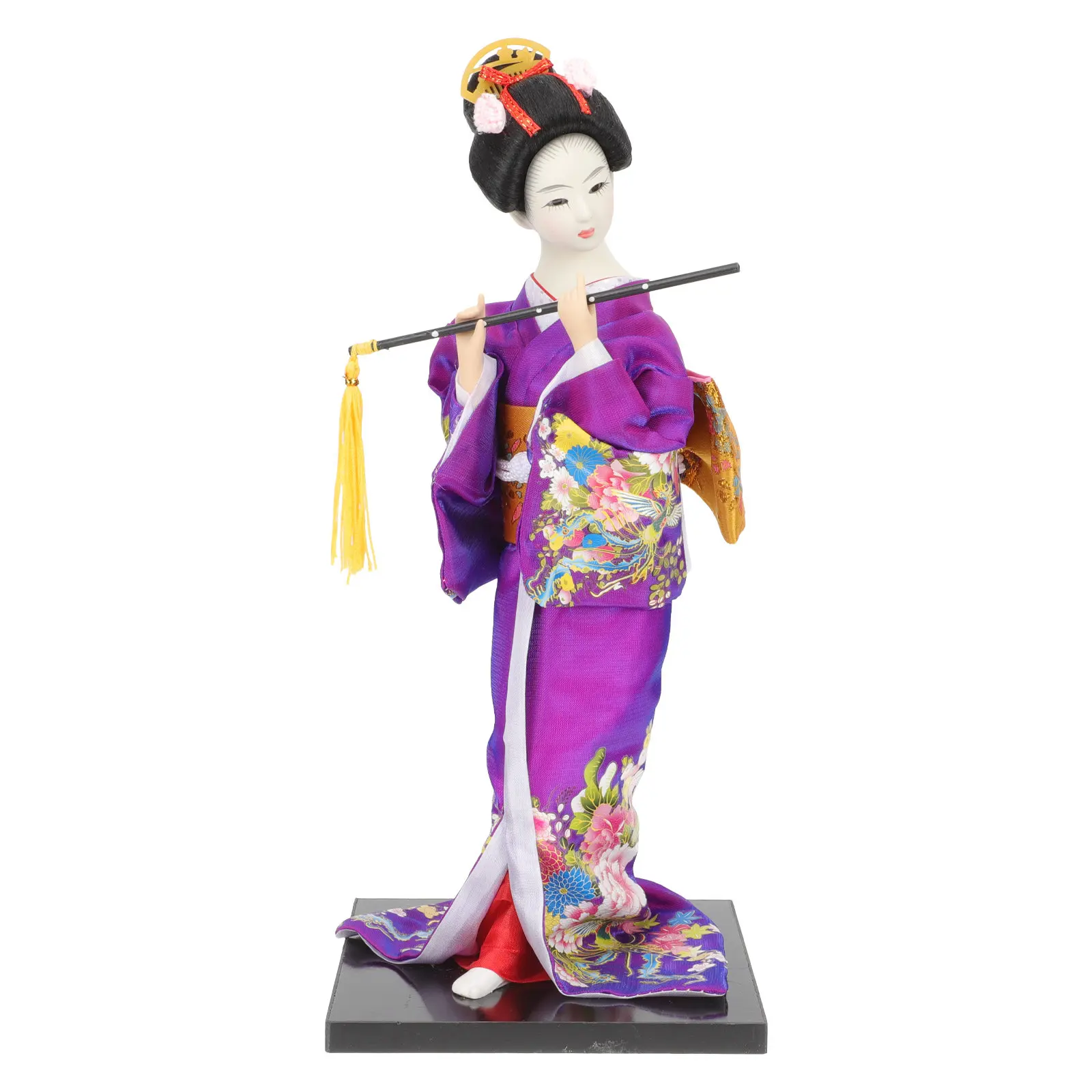 

Статуэтка гейши в японском стиле: маленькая настольная декорация, традиционное японское украшение для дома и офиса, креативная скульптура гейши