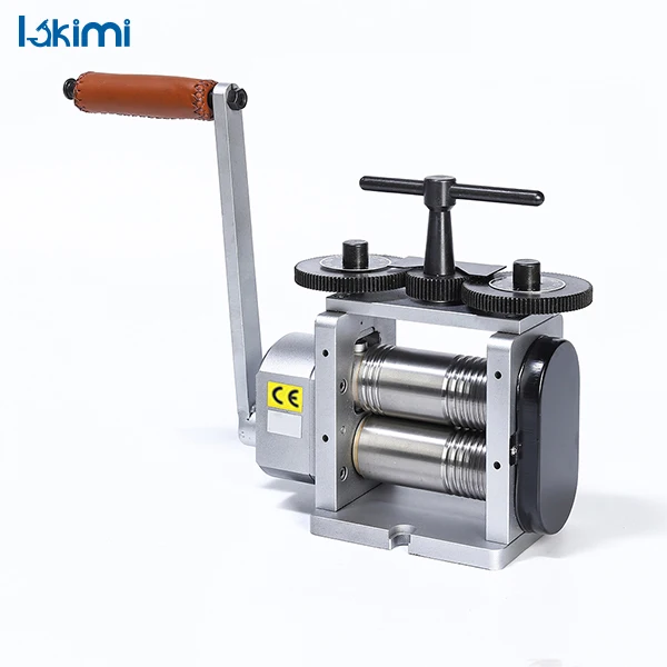 Combination Rolling Mill in Grey with 110mm Rolls Lakimi DIY Jewellery Making Machine Metal Rolling Laminating Machine LK-RM01C