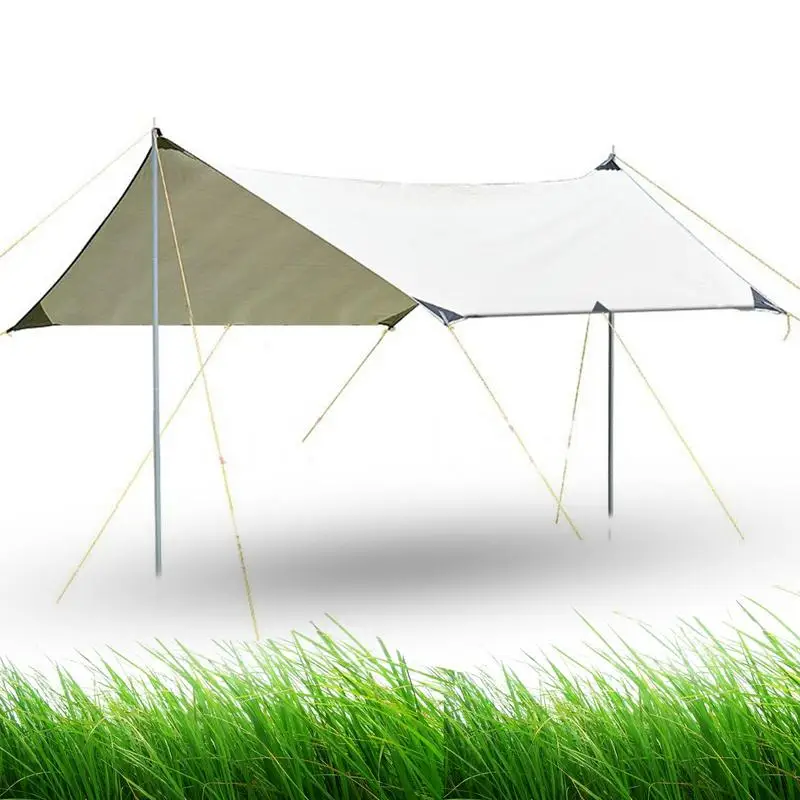 

Hammock Rain Fly Hammock Rain Tarp Set Portable Tarp Multifunctional Outdoor Camping Traveling Awning Backpacking Tarp Shelter