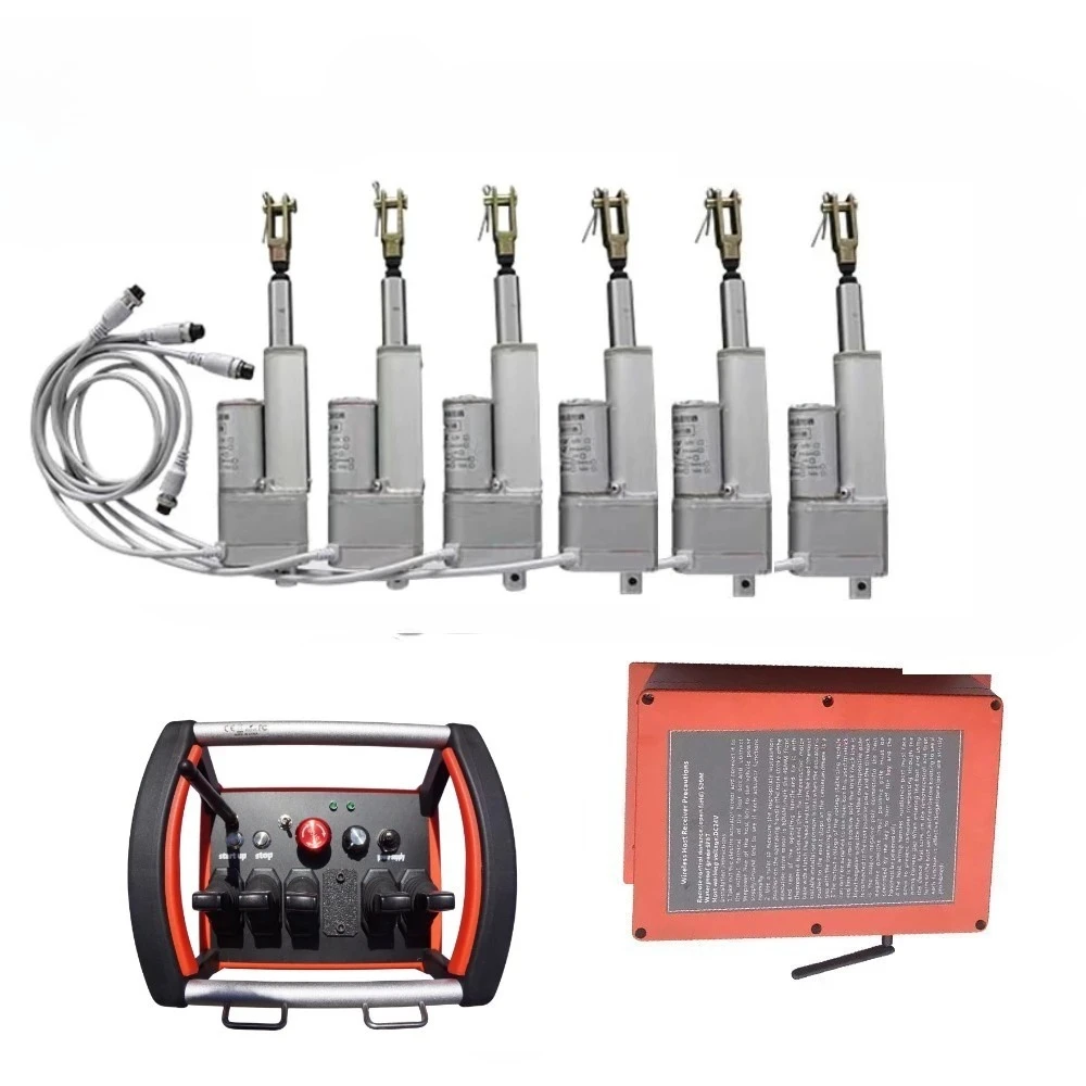 

6 Joystick remote control radio Truck Cranes excavator Lifts Manipulator crane