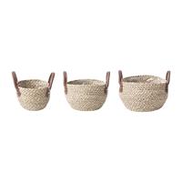 Woven Planter Basket Seagrass Planter Basket for Bathroom Indoor Living Room