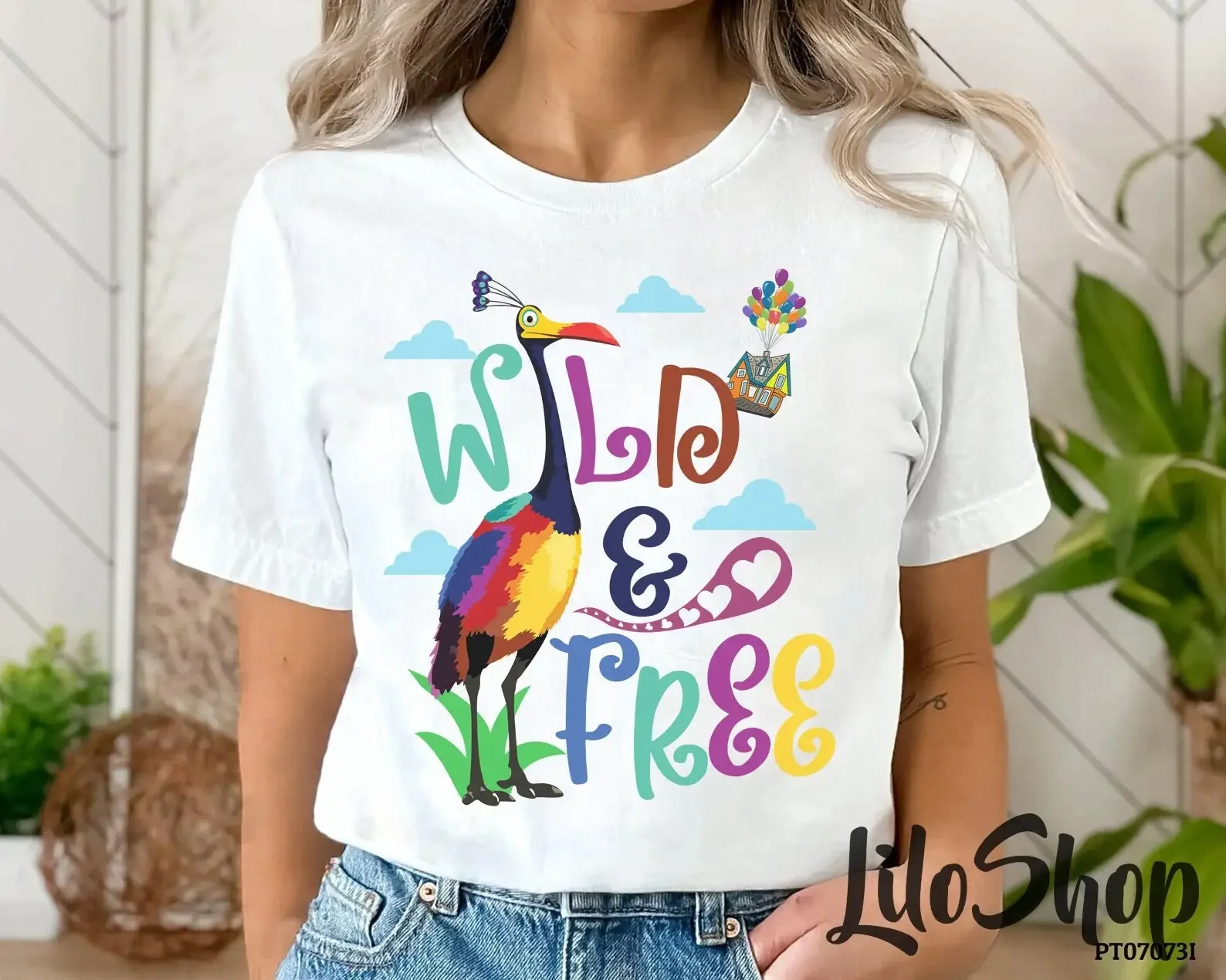 Camiseta Wild Free Kevin Bird, reino animal, monstruo de Paradise Falls, película Carl y Ellie Up