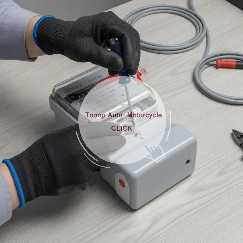 Single Phase Digital Kilowatt Hour Meter High Accuracy Anti Theft Fireproof Housing Power Monitor for Home Farm Use