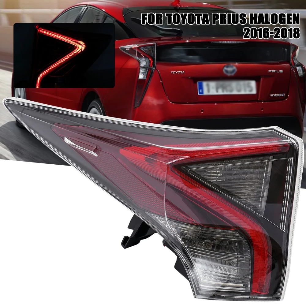 LED Rear Tail Light FOR Toyota Prius Halogen 2016 2017 2018 Car Signal Brake Lamp Bumper Warning Light