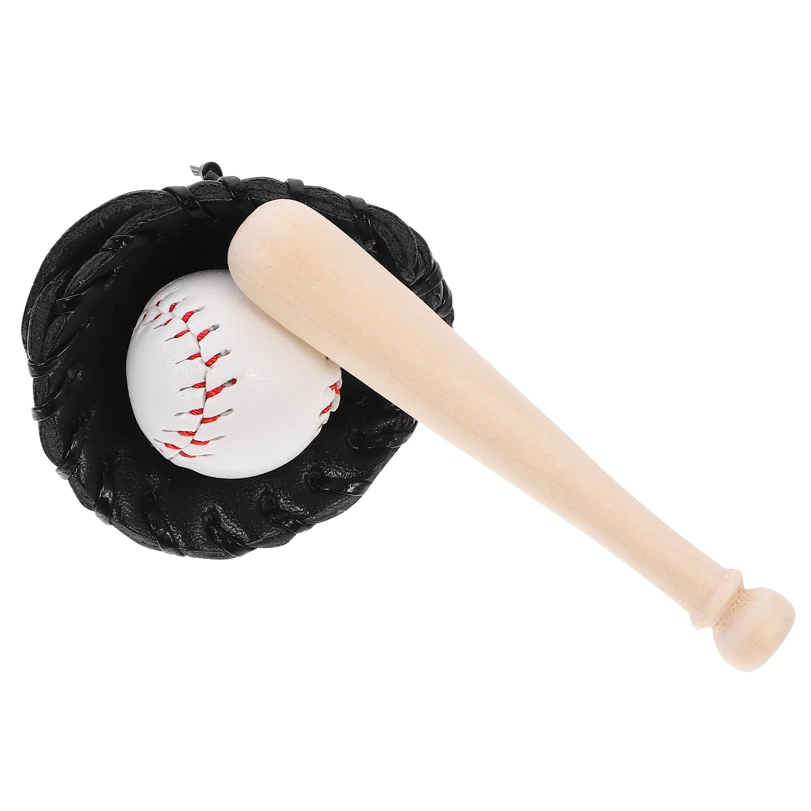 House Sporting Goods Accessories Tiny Mini Baseball Glove Role Pretend Playset Toys Miniature Sports Baseballs