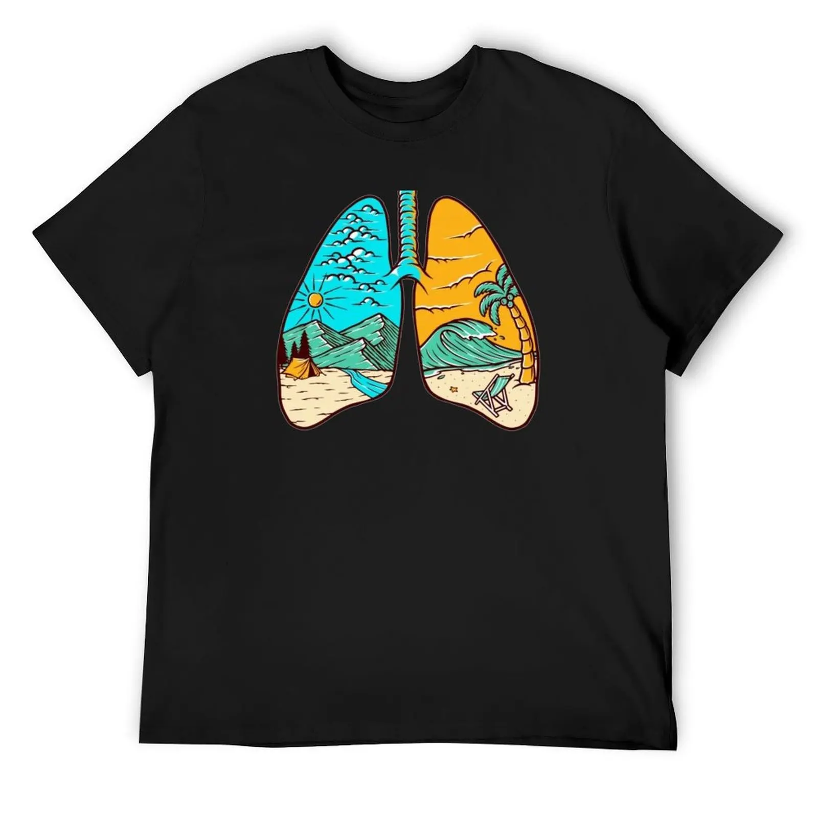 

Футболка Groovy Beach and Ocean Lungs, футболки с рисунком рэпера для мальчика, футболки в стиле каваи, мужские футболки с рисунком