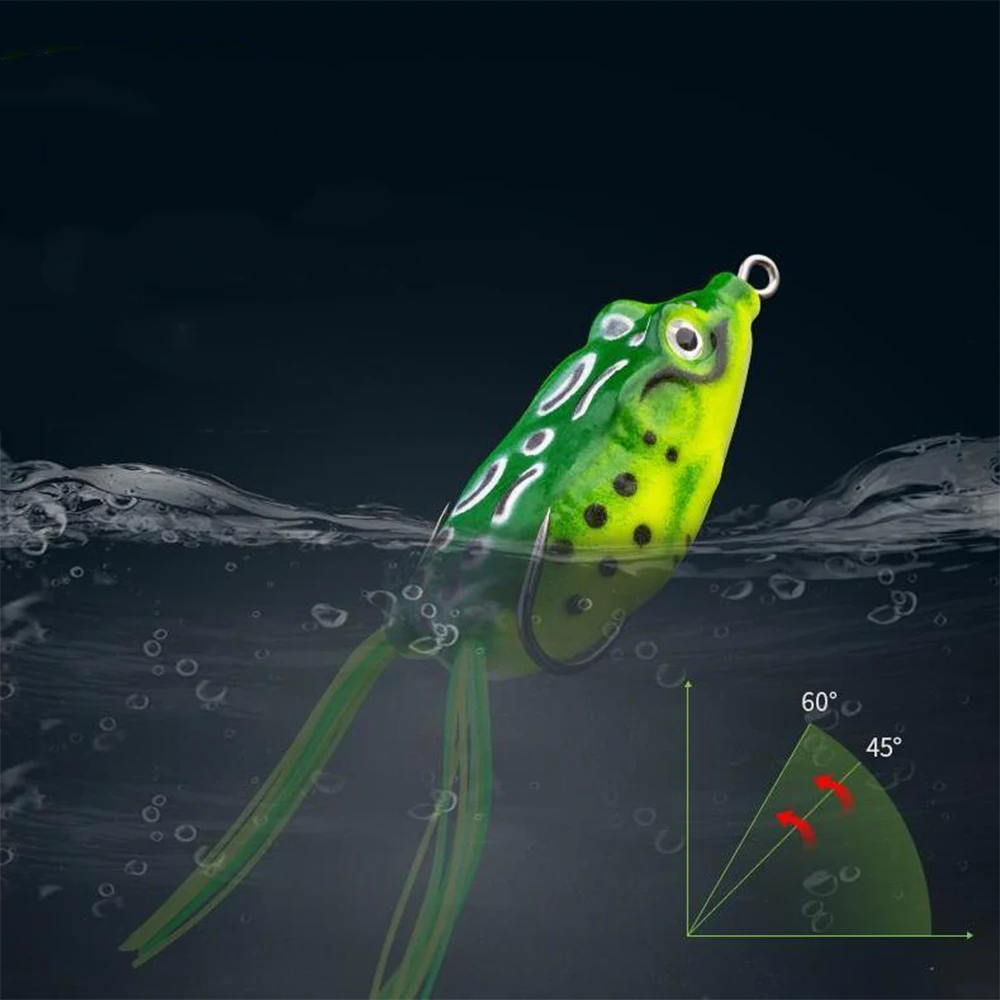 Spinning Fishing Lures 5g 8g 12g Frog Lure Soft Tube Bait Soft Silicone Fishing Lure with Fishing Hooks Double Beard Topwater