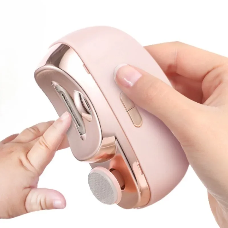 

Electric Nail Clipper Grinding and Polishing with Light Automatic Nail Trimmer Rechargeable Nail Cutter Manicure for Baby Adult