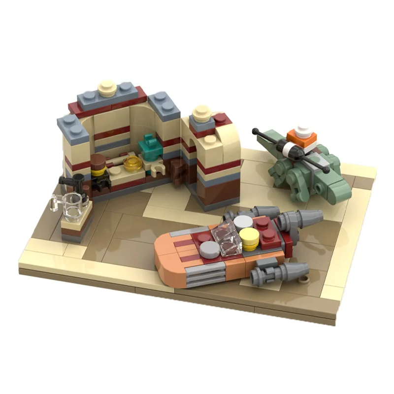 حار 210 أجزاء ستار معركة سلسلة الشهيرة حانة صغيرة اللبنات الطوب الإبداعي نموذج الأطفال الجمعية عرض لعبة الهدايا