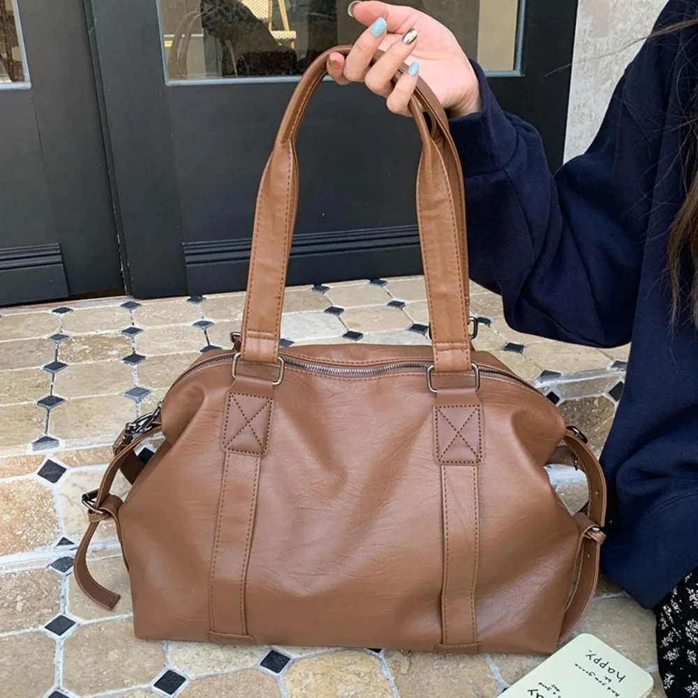 Bolsa de equipaje de viaje impermeable a la moda, bolso de lona informal de nailon de gran capacidad, bolso de viaje Simple para ir al trabajo