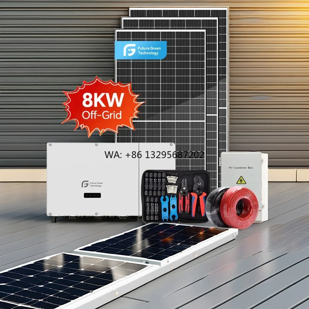 

Residential Off-Grid Hybrid 8KW Solar Power System Lithium Ion Lead Acid Battery Roof Mounting Inverter 10KW 5KW 3KW Solar Power