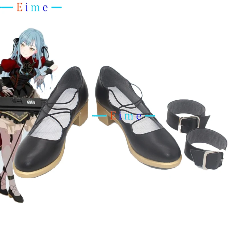 

BanG Dream Sakiko Togawa Cosplay Shoes PU Leather Shoes Halloween Party Boots Anime Accessories Cosplay Props Custom Made
