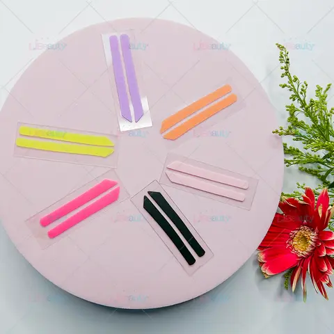 Libeauty 1 쌍 실리콘 래쉬 리프트 리본 테이프 재사용 가능한 속눈썹 스트링 롤러 래쉬 파마 커버 스트립 보상기 래쉬 리프트 도구