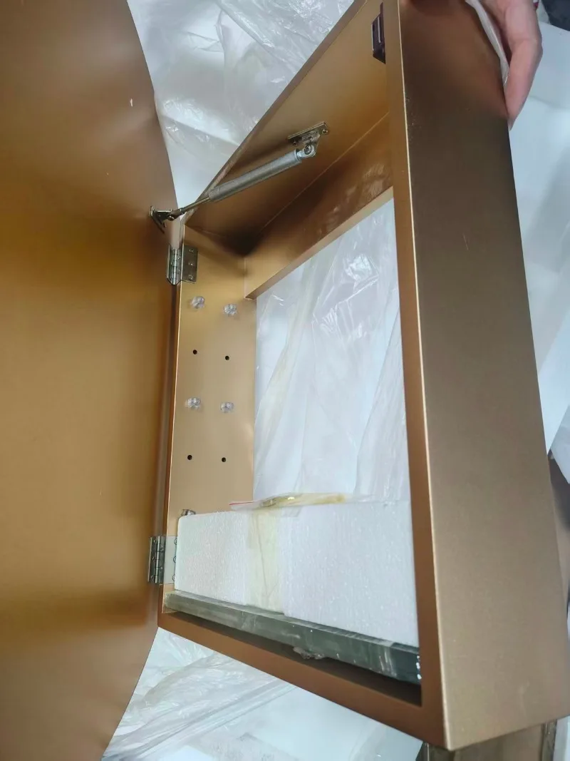 الشمال غير النظامية خزائن الحمام الإقامة المنزلية مدخل مرآة الزخرفية الحمام خلع الملابس مرآة خزانة أثاث الحمام #5