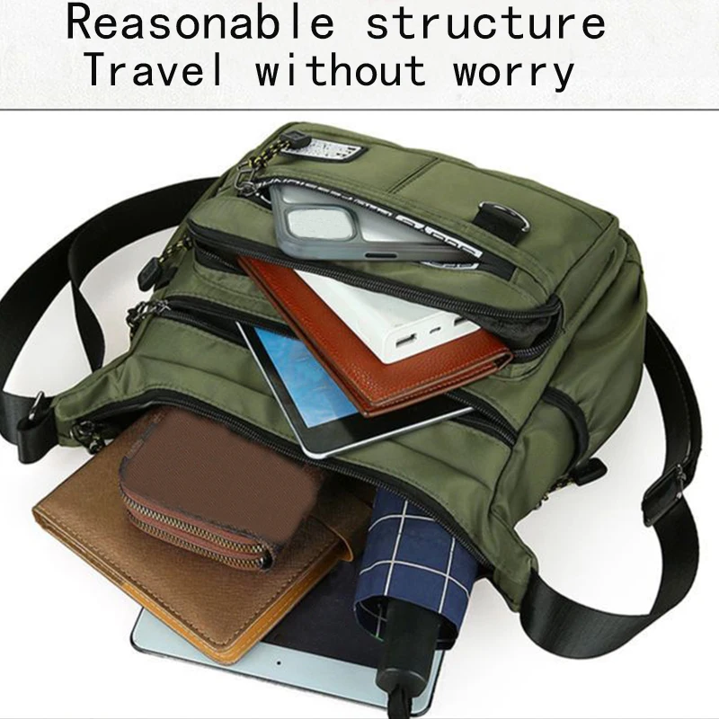

Durable Multi-Pocket Business Bag Shoulder Bag for Men And Women Casual Business Handbag with Multiple Compartments