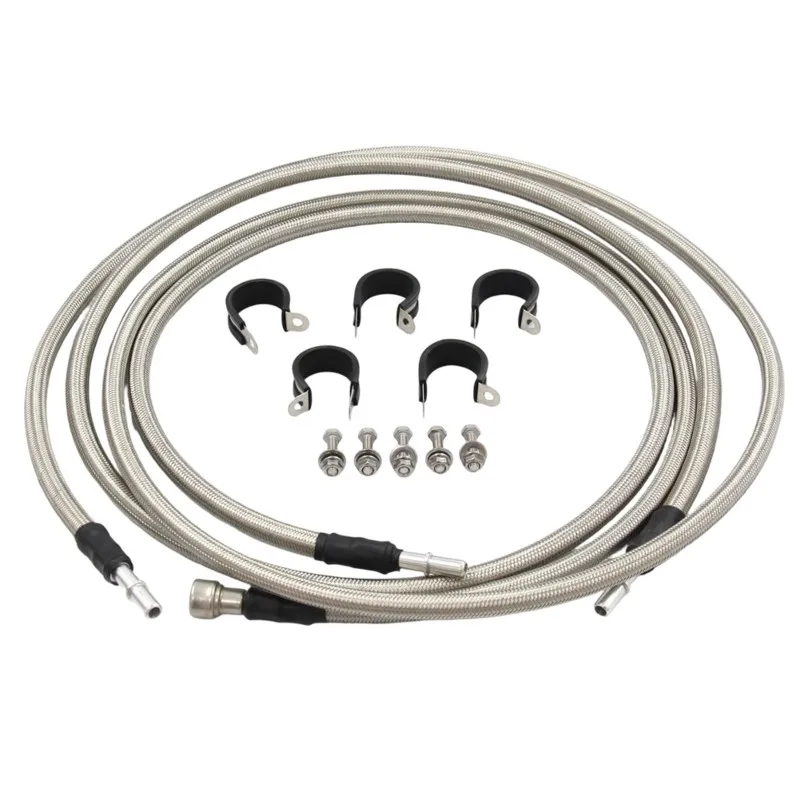 Stainless Steel Braided Fuel Lines Kit 15946178 For Chevy Silverado GMC Sierra 1500HD 2004-2008 2500HD 3500HD 2004-2010