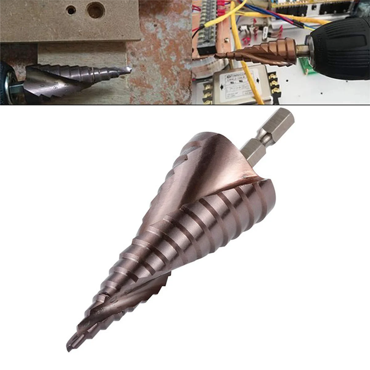 5X M35 HSS Co Step Drill Bit Cobalt Cone Drill Bits 4-32mm Wood Stainless Steel Metal Hole Saw Tool Set Hex