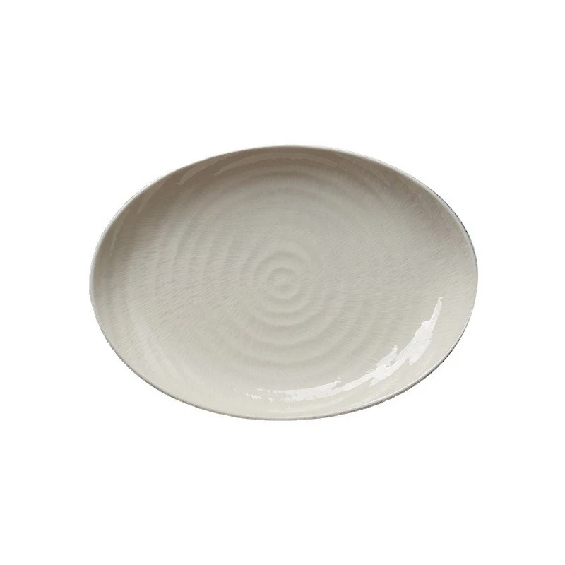 

Household vegetable plate, fish plate, ceramic oval plate