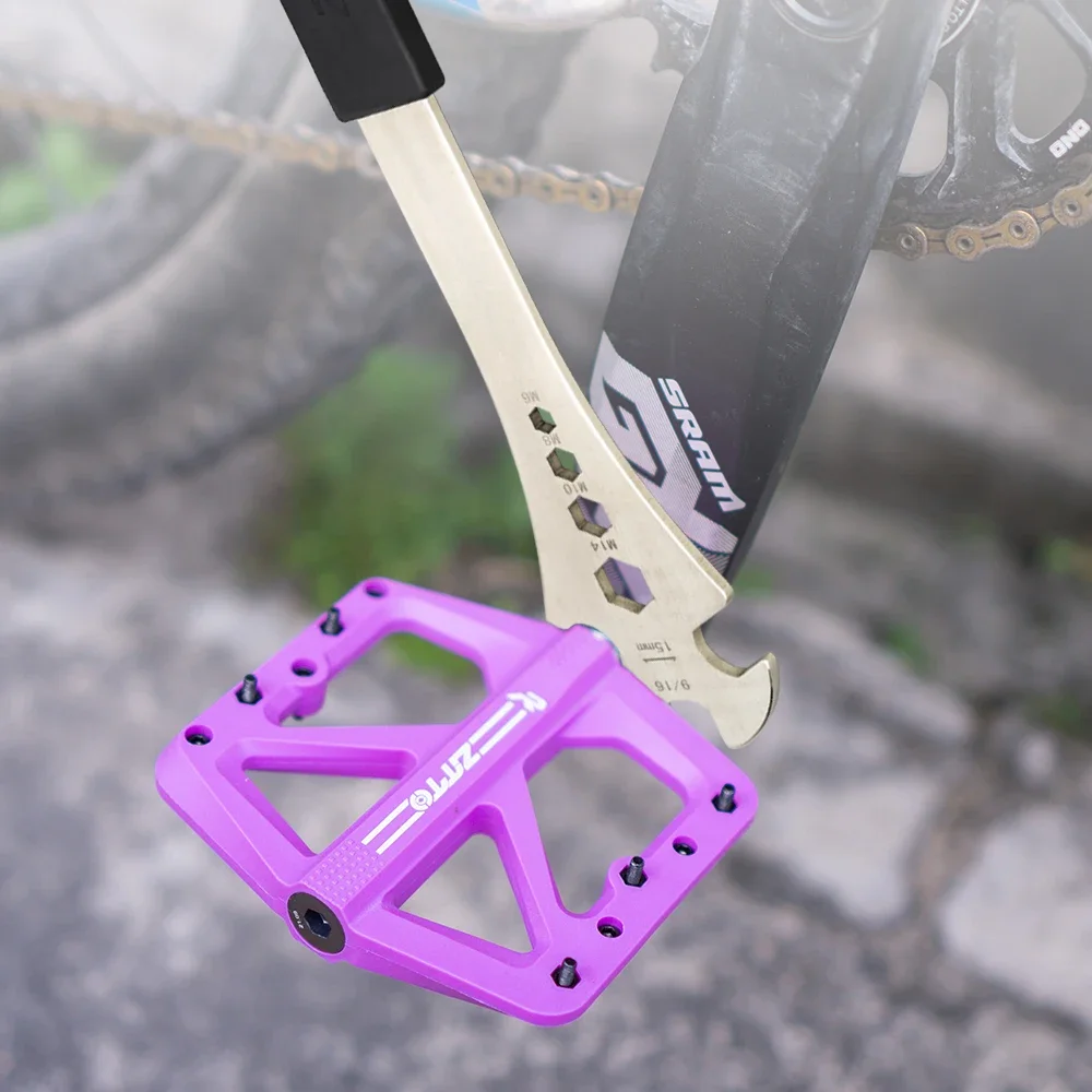 ZTTO Fahrrad Pedalschlüssel MTB Installation Entferner Professionelle Multiplikation Reparatur Werkzeug Fahrrad Pedale Schlüssel Inbusschlüssel