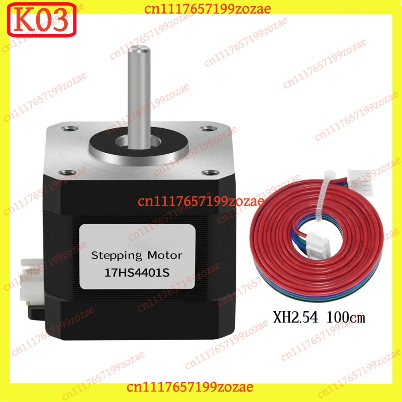 k3 17HS4401 NEMA17 Hybrid Stepper 42mm Body - 1.8°/1.5A/42N·cm, 4-Wire for Ender/CR-10 X/Y Axis & Light CNC Upgrades