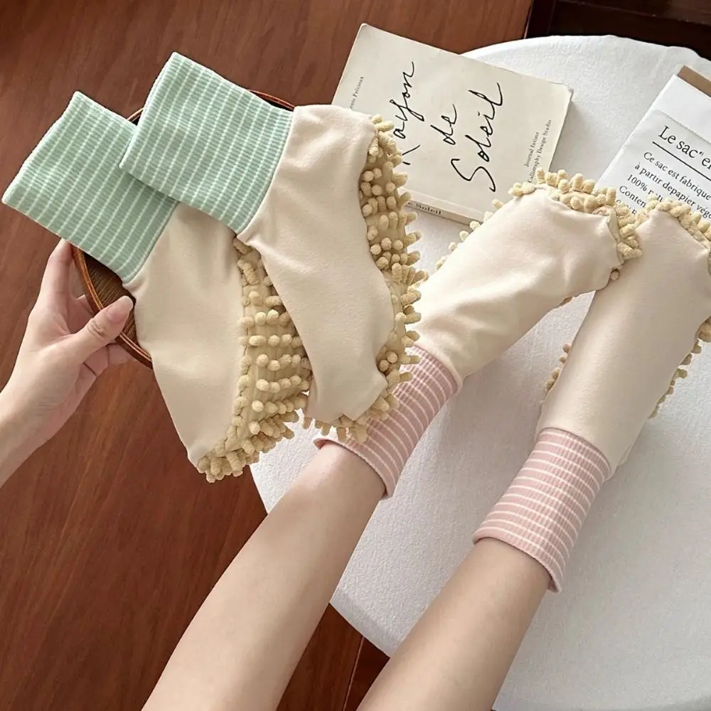 

Microfiber Lazy Mopping Absorbent Socks Creative Soft Floor Socks Quiet Absorbent Cleaning Slippers Home Cleaning