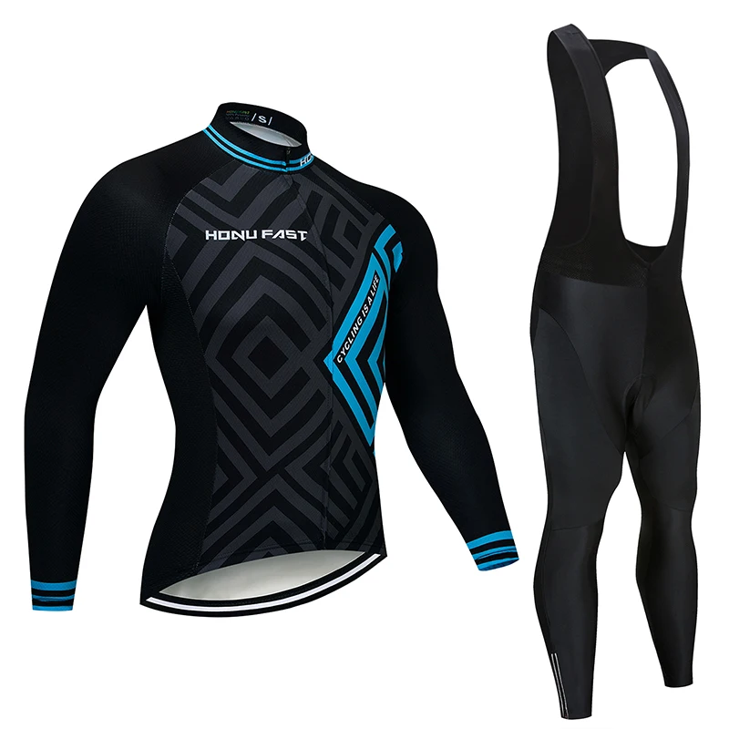 

Men Long Sleeve Bicycle Cycling Sets Anti-sweat Ridng Clothing Suits 3D Padding Cushion Sport Jerseys Customized/Wholesale