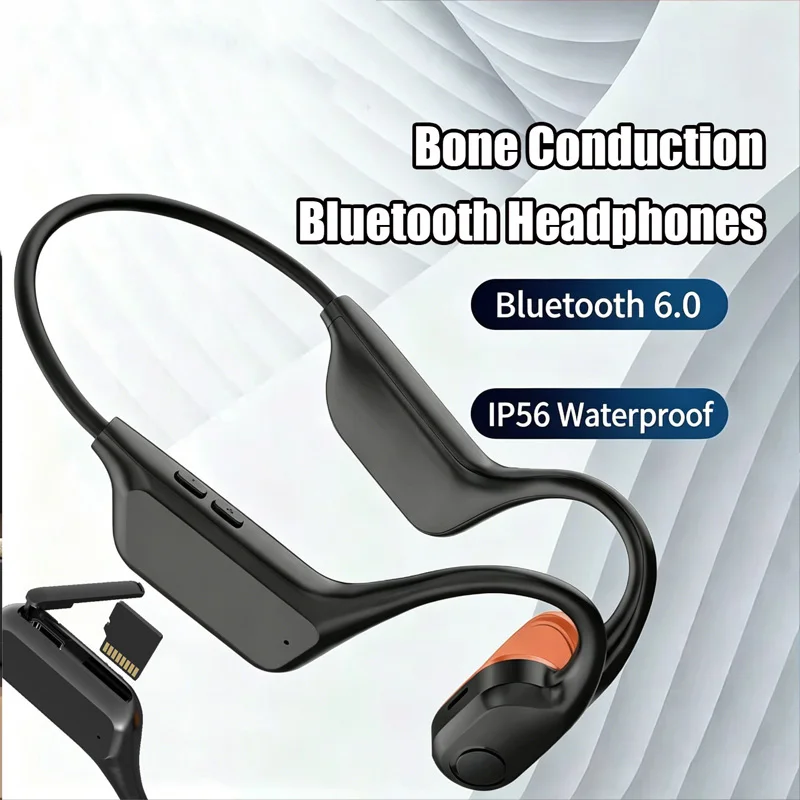 Casque Bluetooth à conduction osseuse à oreille ouverte avec autonomie extra-longue, idéal pour le sport, la course à pied, le cyclisme, la natation