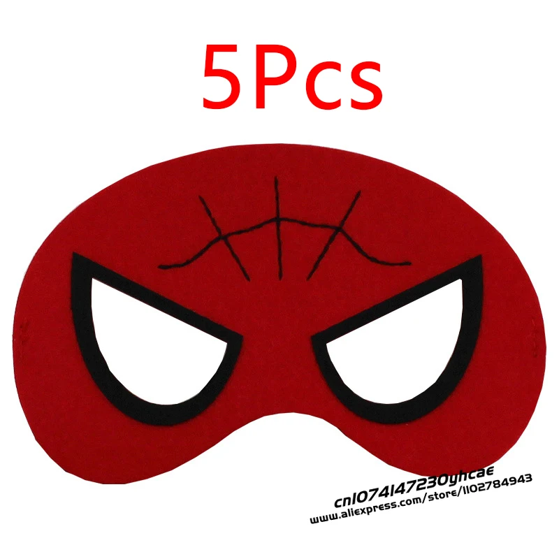 5 Pcs/Lot Halloween Superhero Masks Christmas Birthday Party Dress Up Costume Cosplay Mask For Kids Children Favor Mystery Gift