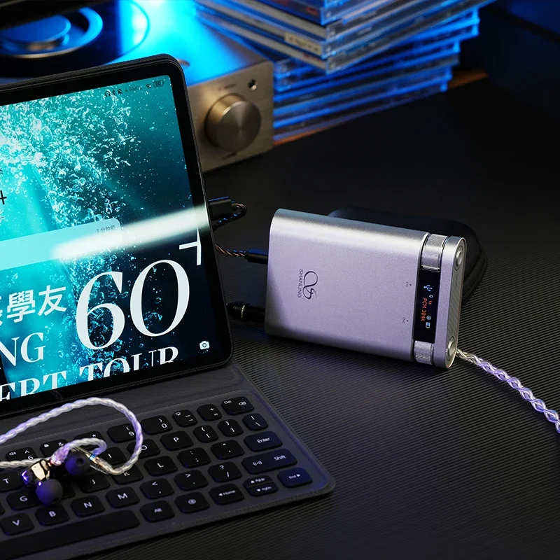 Shanling H2ขยายเสียงหูฟังบลูทูธแบบพกพา USB DAC แอมป์หูฟังบลูทูธเสียงความละเอียดสูงชิป CS43198 LDAC PCM384 DSD256การเล่นในท้องถิ่น