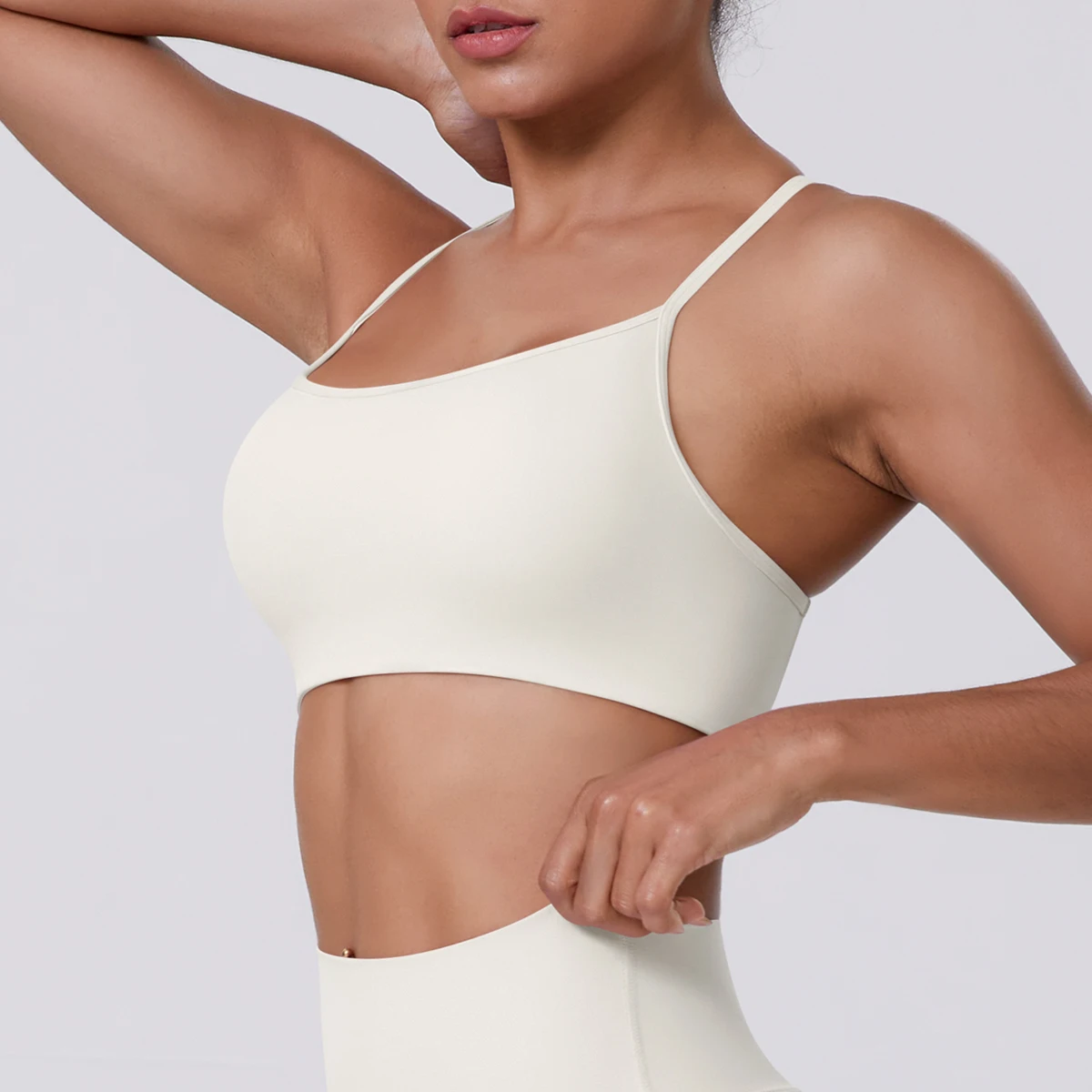Sport-BH Nahtloses Yoga-Top Damen Fitness-Artikel Gym Active Wear Back Cross Workout Push-up Fitness Laufunterwäsche – Detail 18