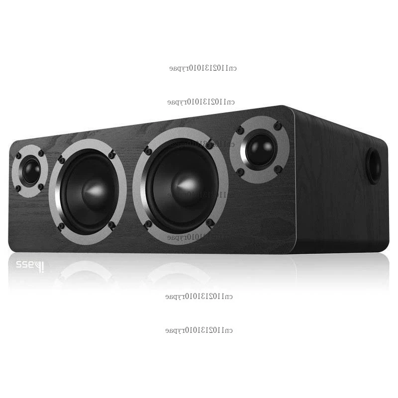 Home Wooden Desktop Bluetooth Speaker, High Sound Quality Wireless Subwoofer for Computers