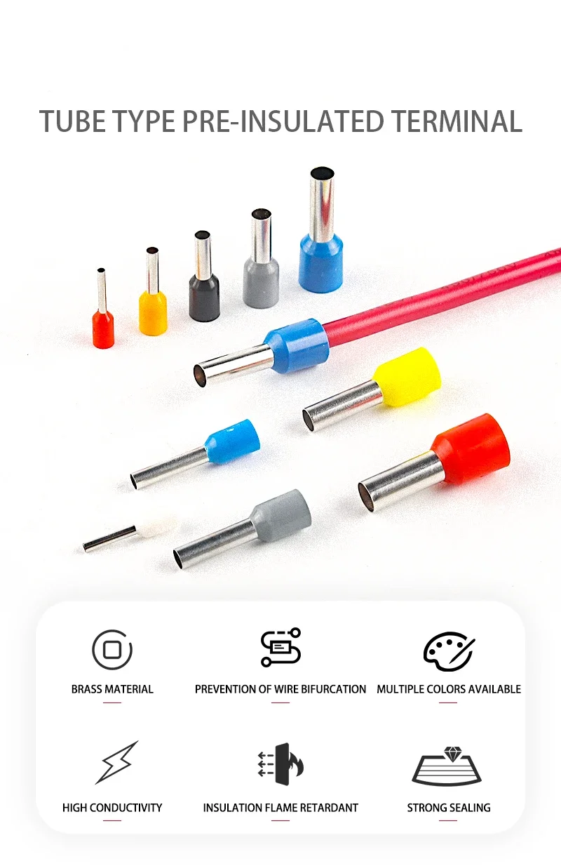 800/1200/1800PCS Single Box VE Tubular Crimp Terminals and With Pliers Kit Cable Electrical Connector,Insulated Wire Connectors