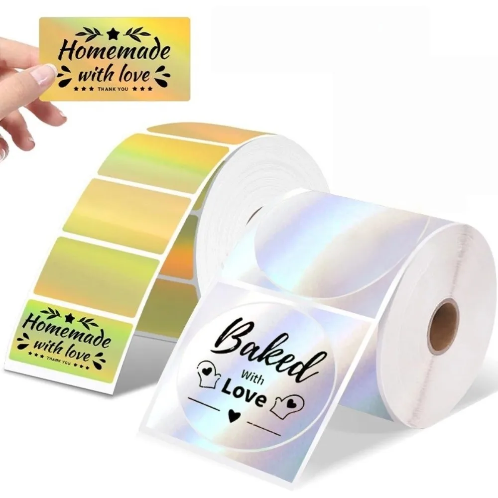 230pcs Portable Thermal Laser Label Paper 40x30 mm Waterproof Rectangular Label Self Adhesive Tear-resistant Printer Paper