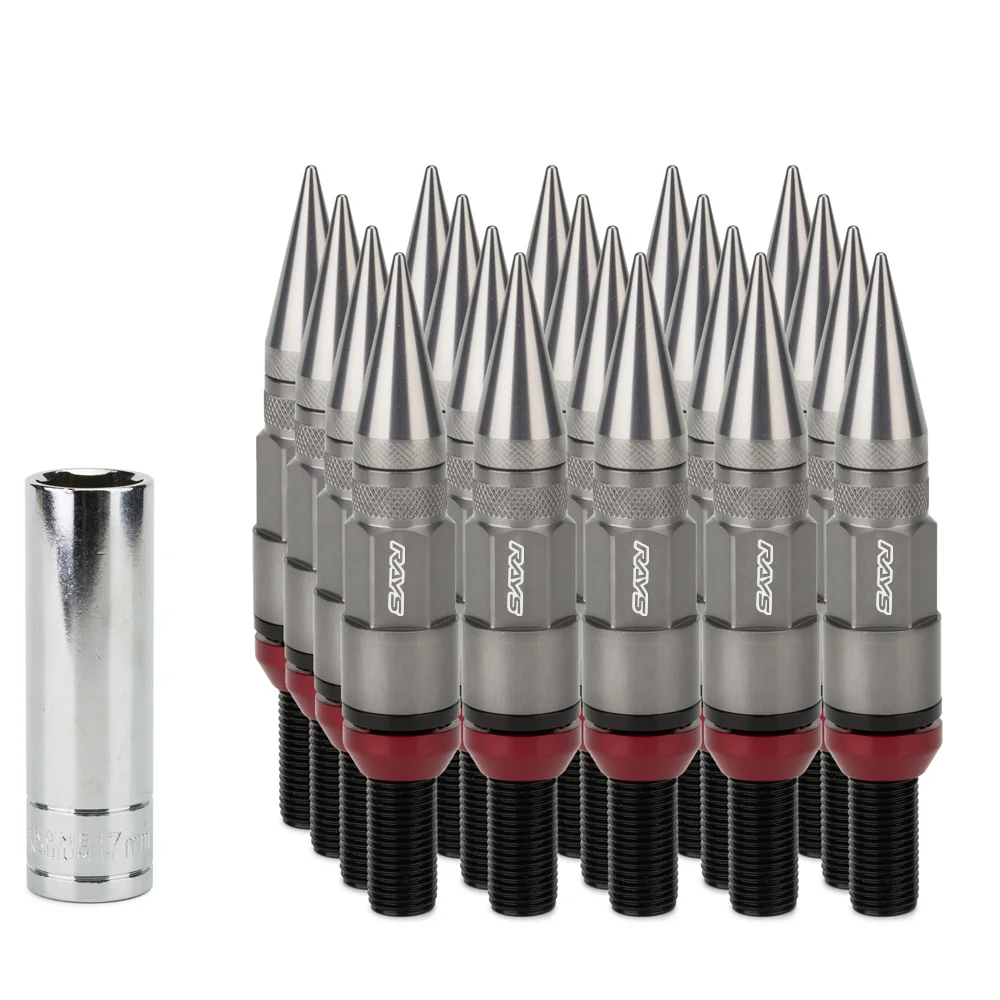 Hub Lock Bolts 6061 Aluminum Cover Type Cone Wheel Lug Nut Bolt For German Car Wheel Nuts With Pointed