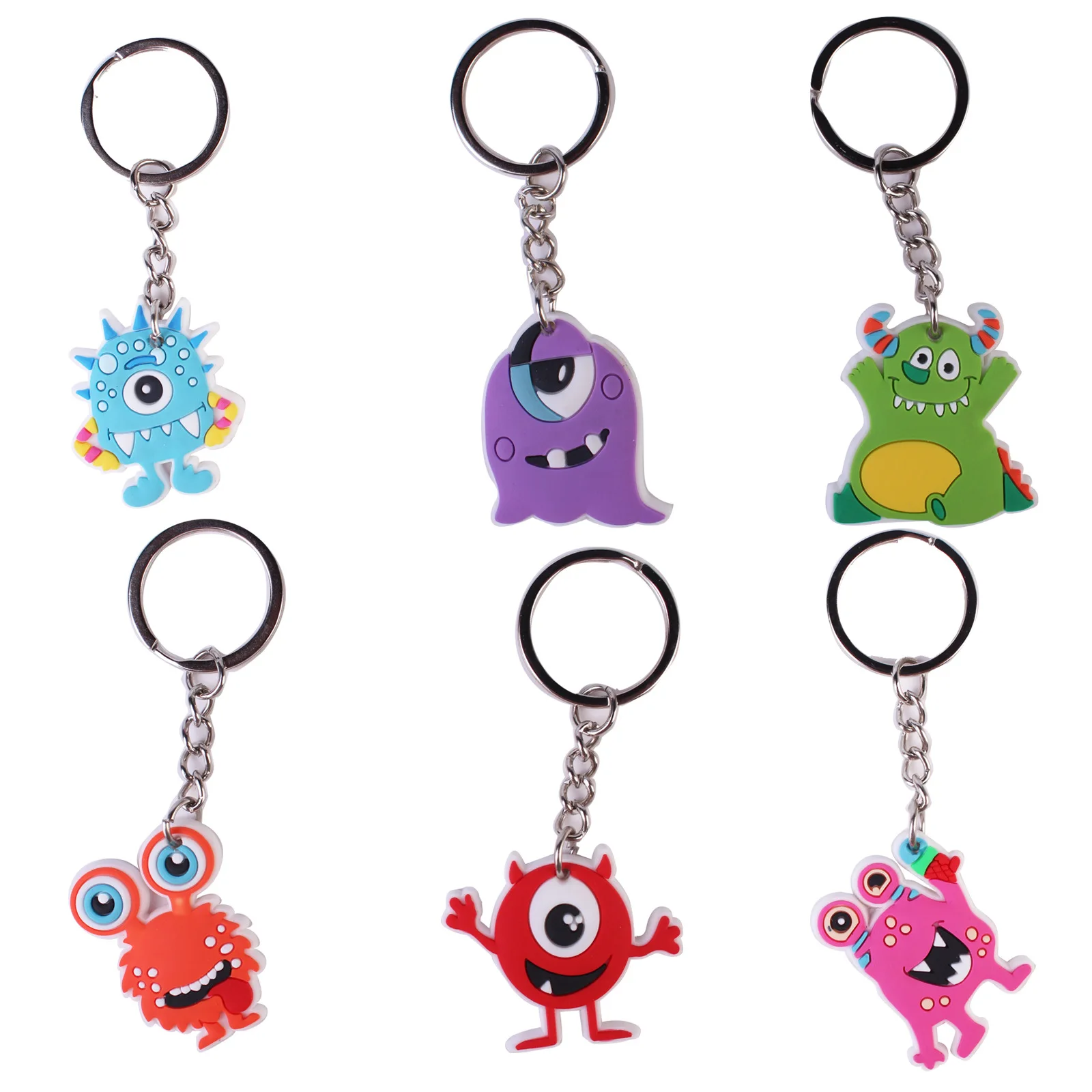 Monsters University Cartoon Anime PVC Doll Cars Keychain Pendant for Men and Women\'s Universal Decorative Product Accessory Gift