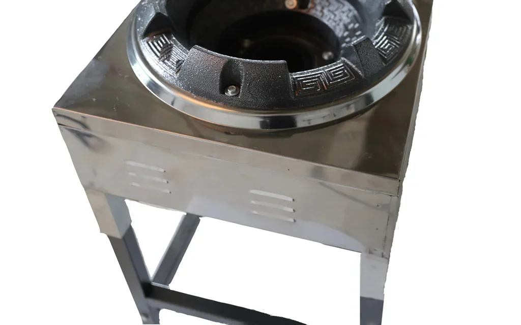 Easy-Clean Freestanding Chinese Wok Burner Cooking Range Methane Gas Stove