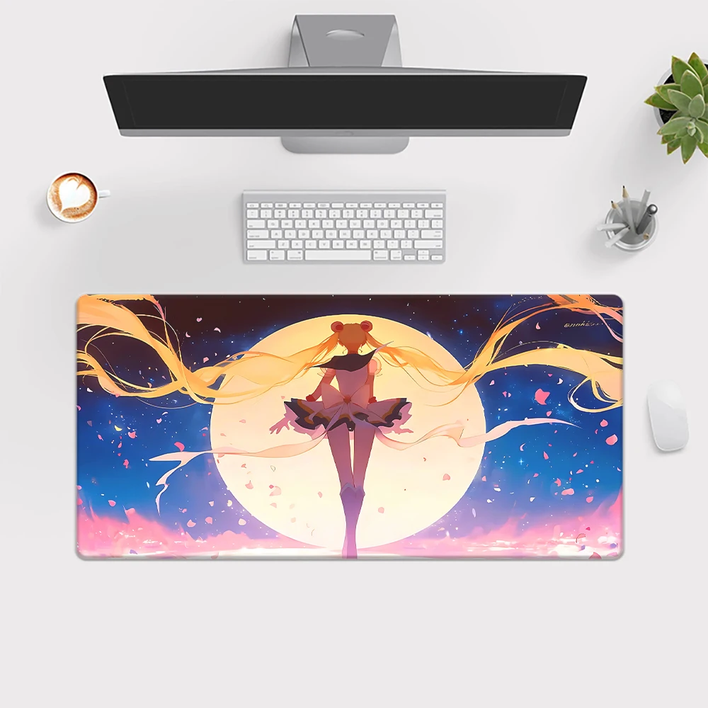 Large Mousepad XXL Female warrior  Pad Keyboard Gaming Accessories Mouse Mats Game Office Computer PC Gamer Laptop Desk Mat