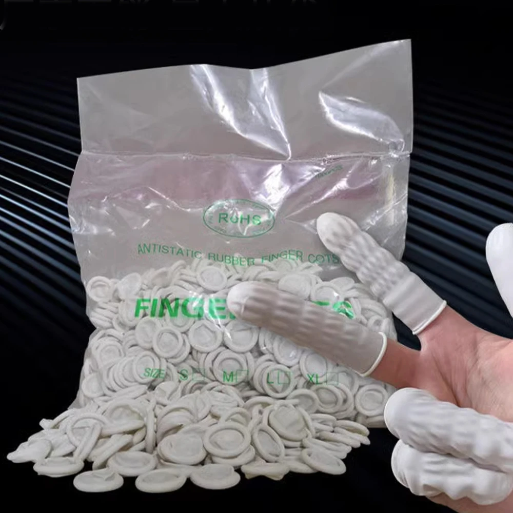30/50/100PCS Finger Rubber Cots Protector Gloves Watch Repair Tool Natural Rubber Gloves Sterile Disposable Finger Cots