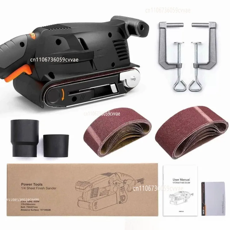 Woodworking Tool Electric Belt Sander Variable Speed Power Sander Copper Motor Grinder Carpenter Polishing Grinding Machine