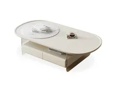 

Italian minimalist acrylic suspended coffee table small apartment