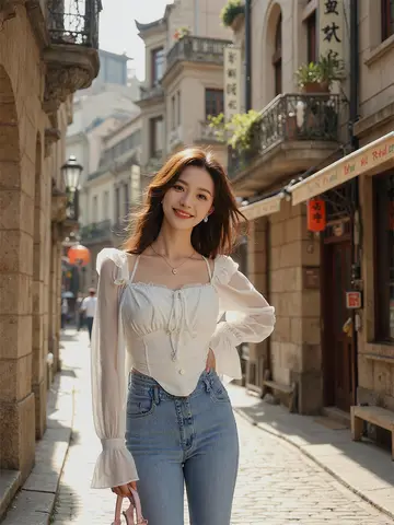 8 best sales romantisk blus - №4