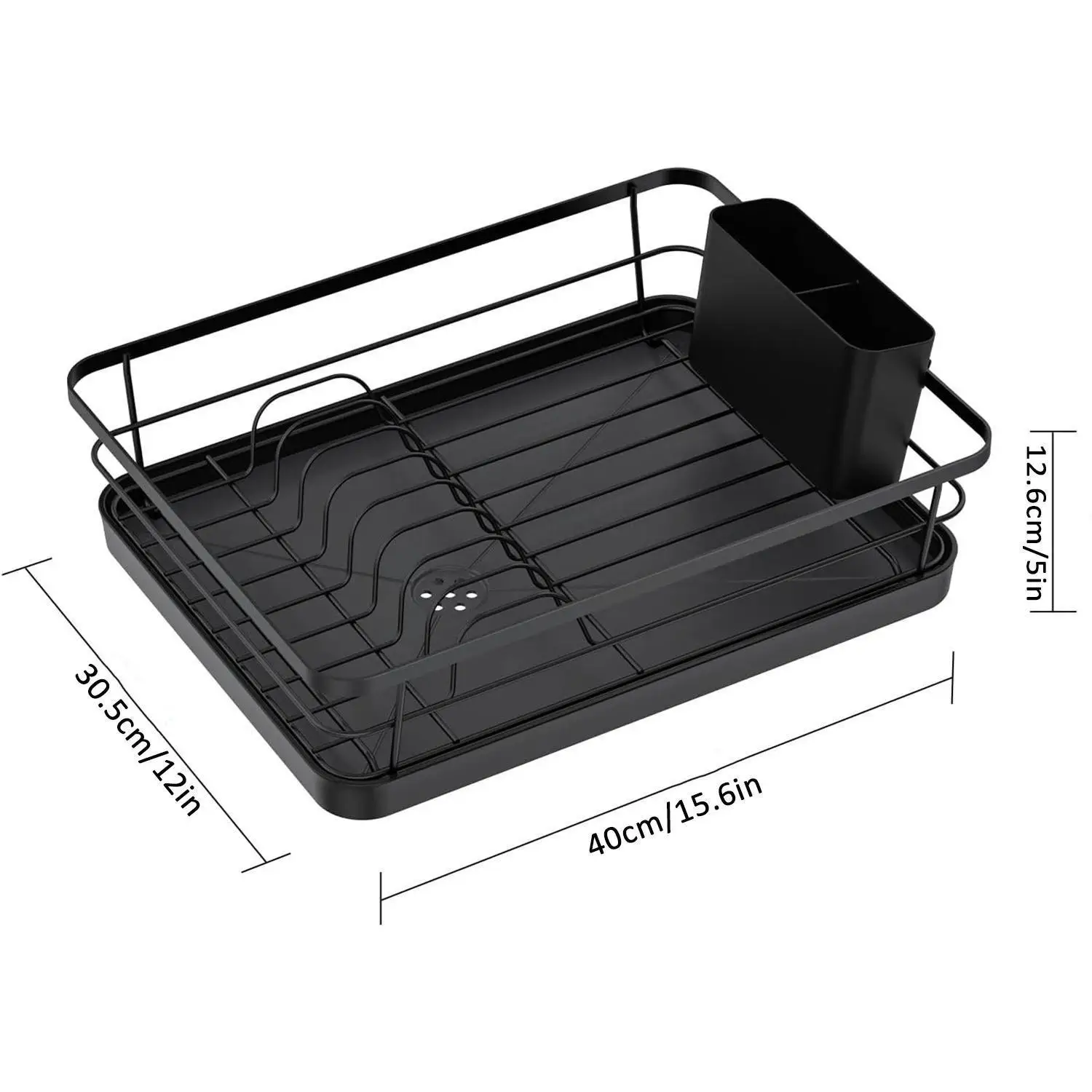 Stainless Steel Dish Drying Rack,1 Count Dish Drainer with Drainboard,Kitchen Dish Drying Rack,Kitchen Organizer,Home Organizer