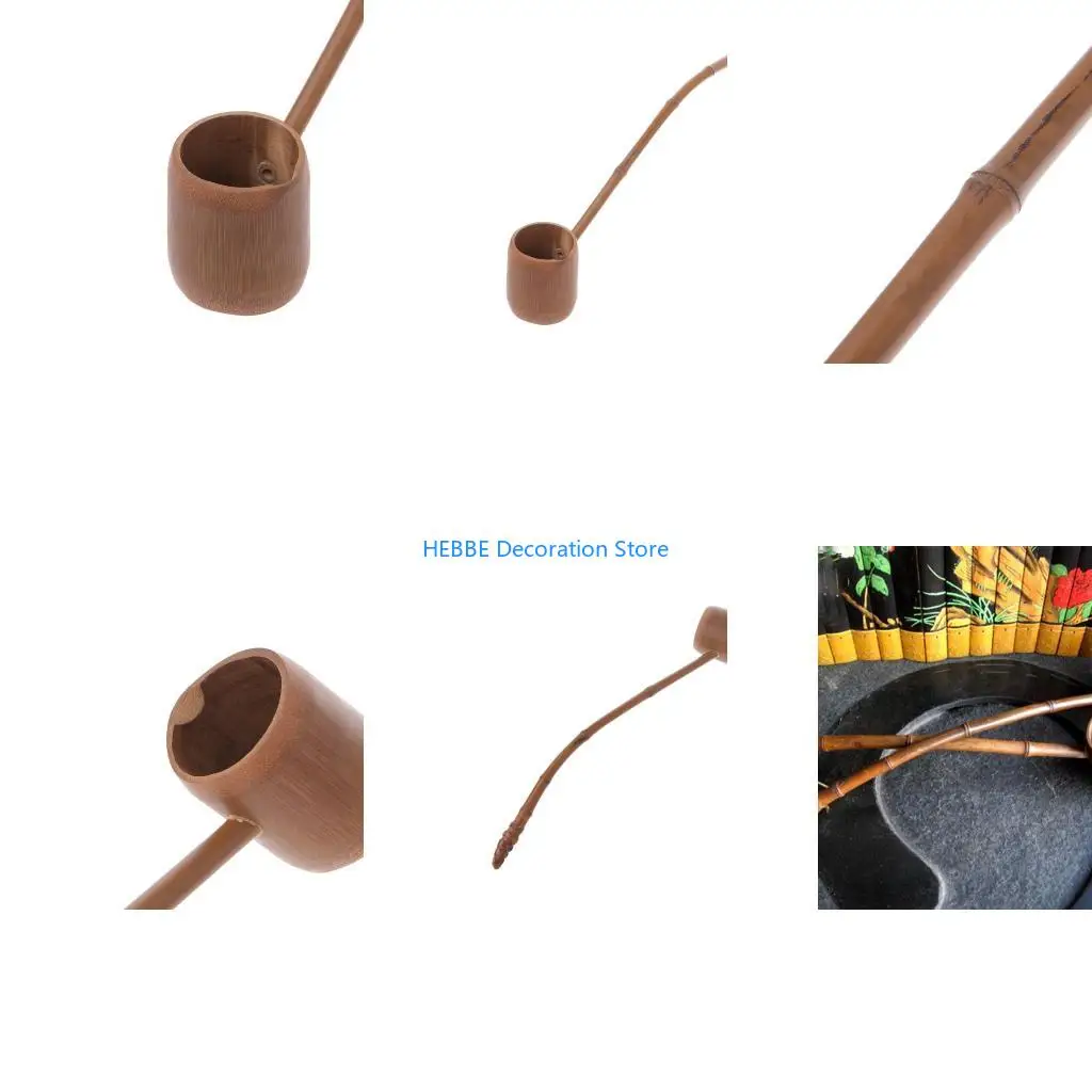 B0KC Handmade Natural Bamboo Tea Water Spoon for Extra Long Handle Healhy
