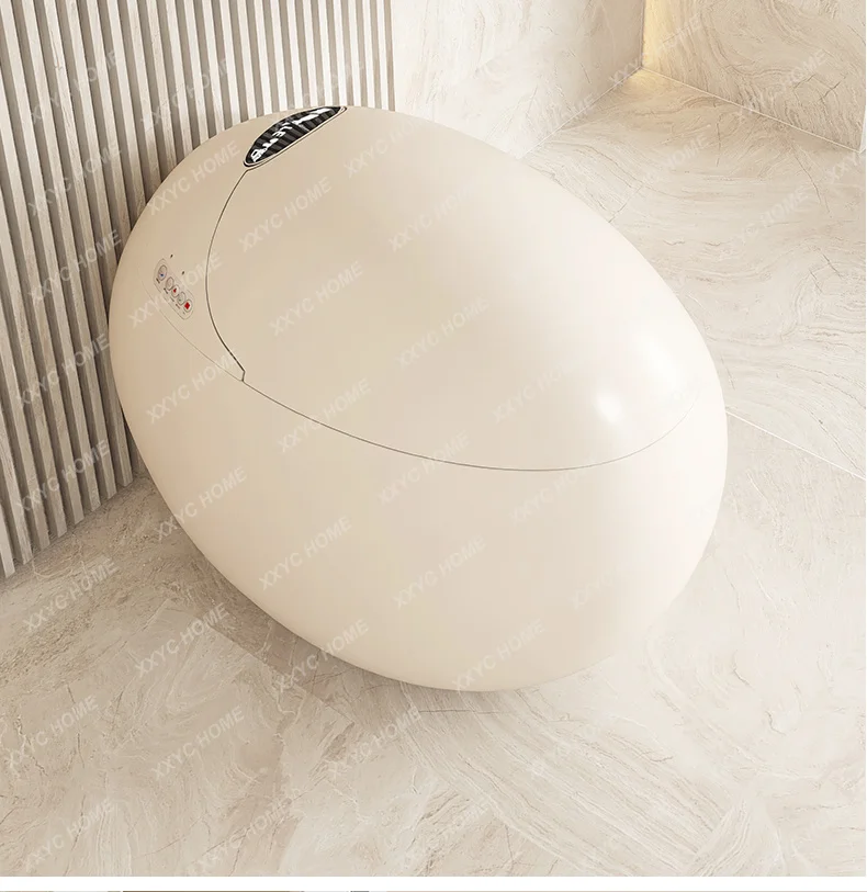 

Earl David, creamy wind smart toilet egg shape, milky white toilet, heated seat, fully automatic toilet.