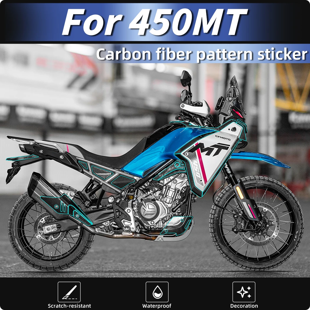 

Use For CFMOTO 450MT Motorcycle Carbon Fiber Fairing Stickers Kits Refit Decoration Protection Motorcycle Accessories