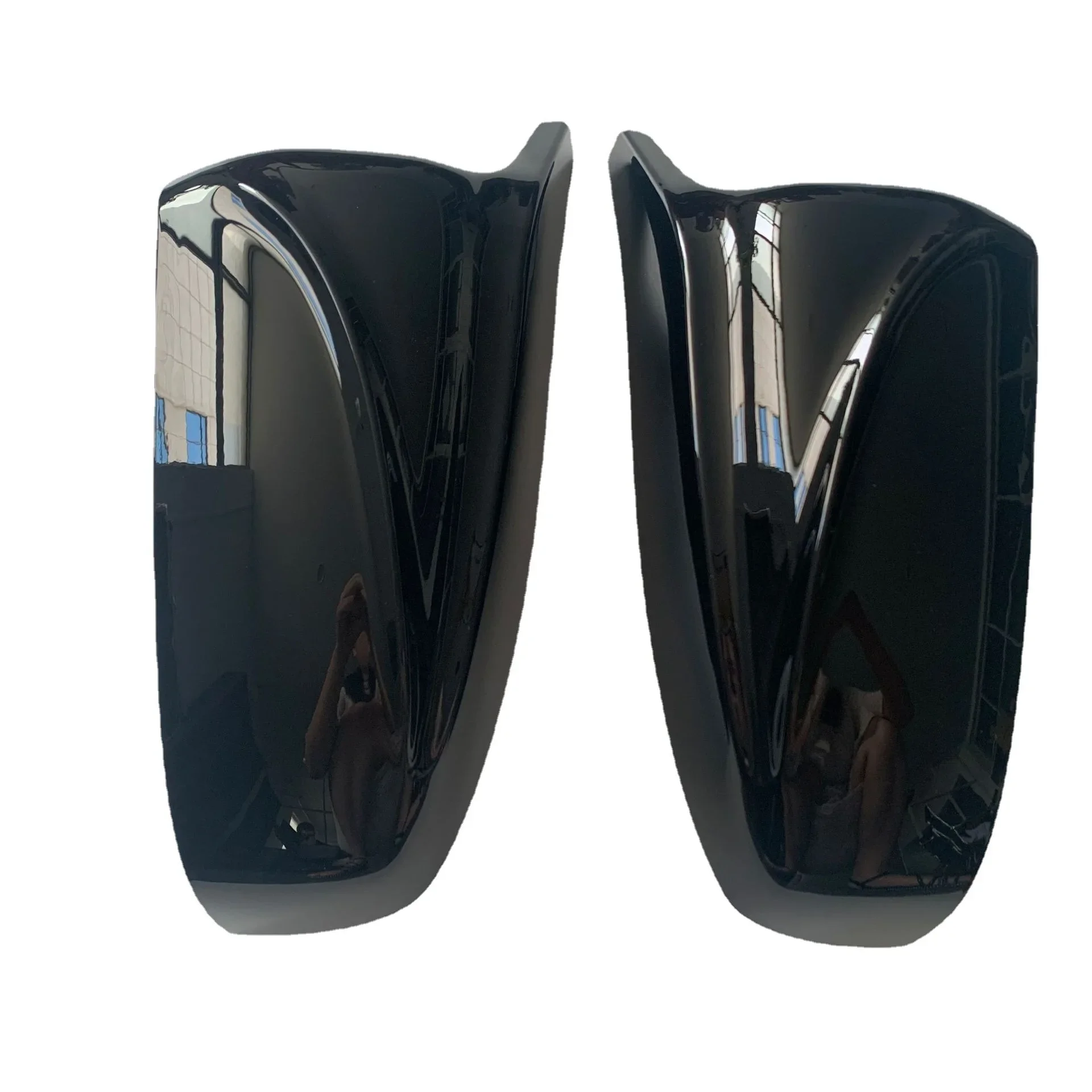 

For BMW X5 E70 & X6 E71 (2008-2013) Glossy Black Cow Horn Reversing Mirror Shell & Rearview Mirror Cover - Direct Replacement