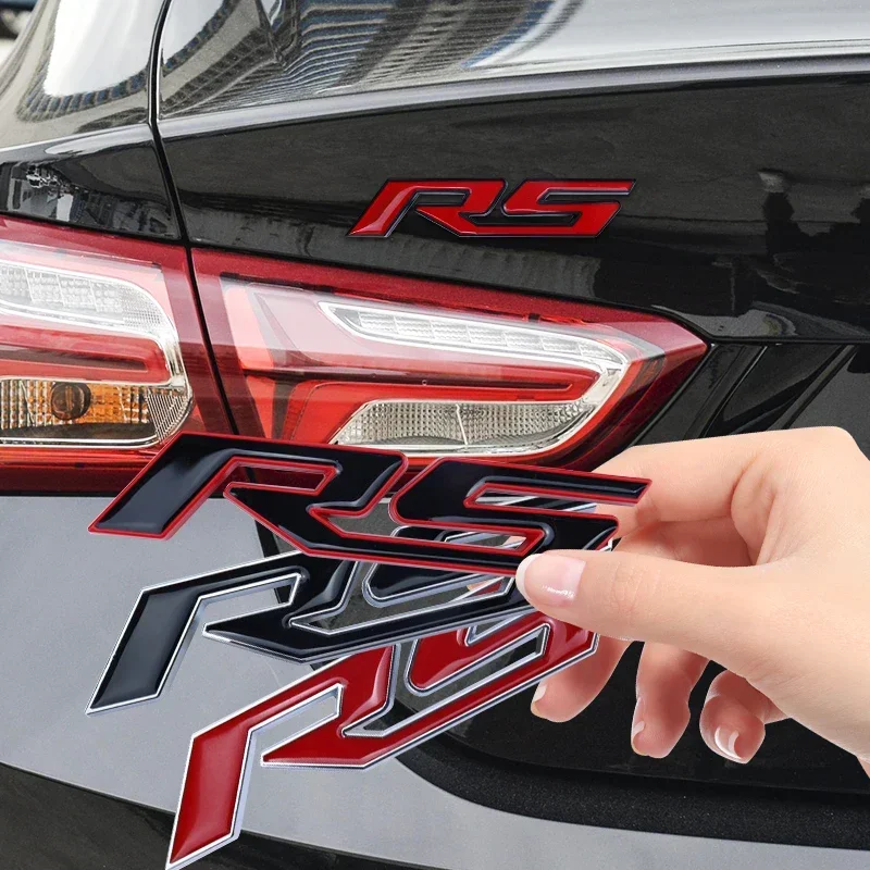 

3D For Chevrolet Trax Cruze Malibu Captiva Explorer Aveo RS Styling Emblem Metal Car Sticker Car Tail Badge Decal Accessories