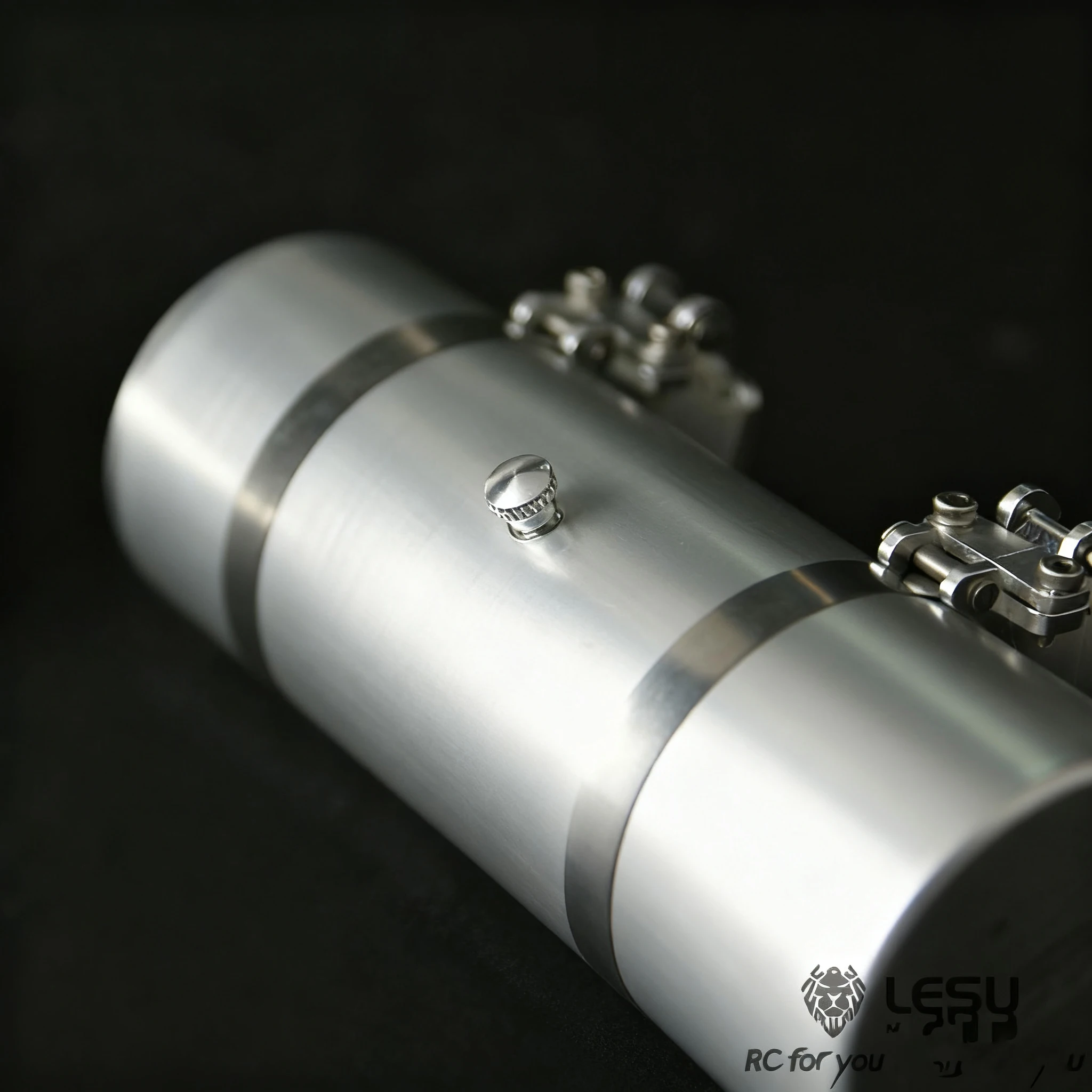 LESU Serbatoio Carburante Circolare G6059 GL Modello Camion Americano Stile per 1/14 Tamiya RC Trattore King Hauler Globe Liner Accessorio di Aggiornamento